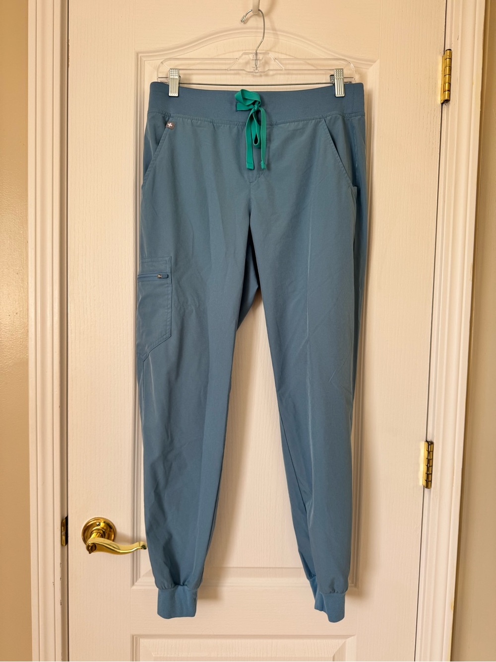 FIGS Technical Collection Scrub Jogger Pants Medium Blue Gray Healthcare Uniform